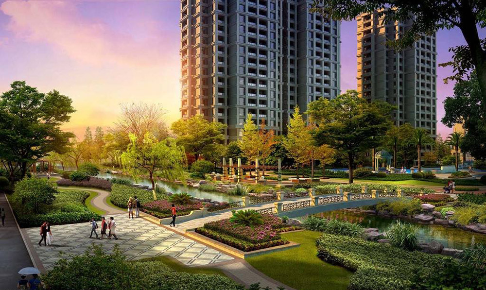 居住区环境景观设计图片 居住区环境景观设计图片