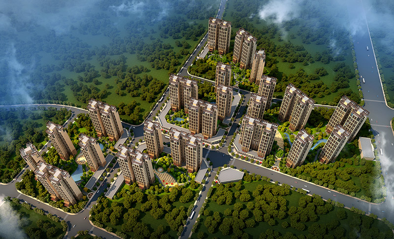 住宅小区规划设计图片 住宅小区规划设计图片
