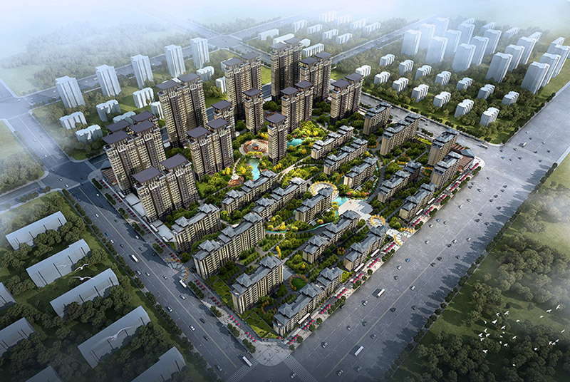 住宅小区规划设计图片 住宅小区规划设计图片