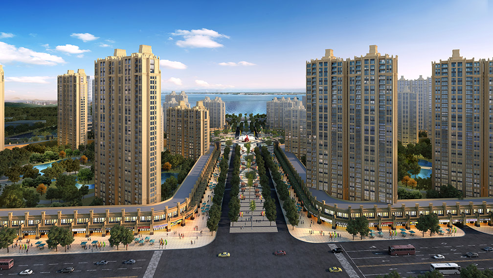 高层住宅小区建筑设计图片 高层住宅小区建筑设计图片