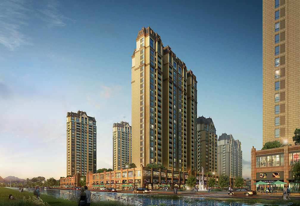 高层住宅小区建筑设计图片 高层住宅小区建筑设计图片